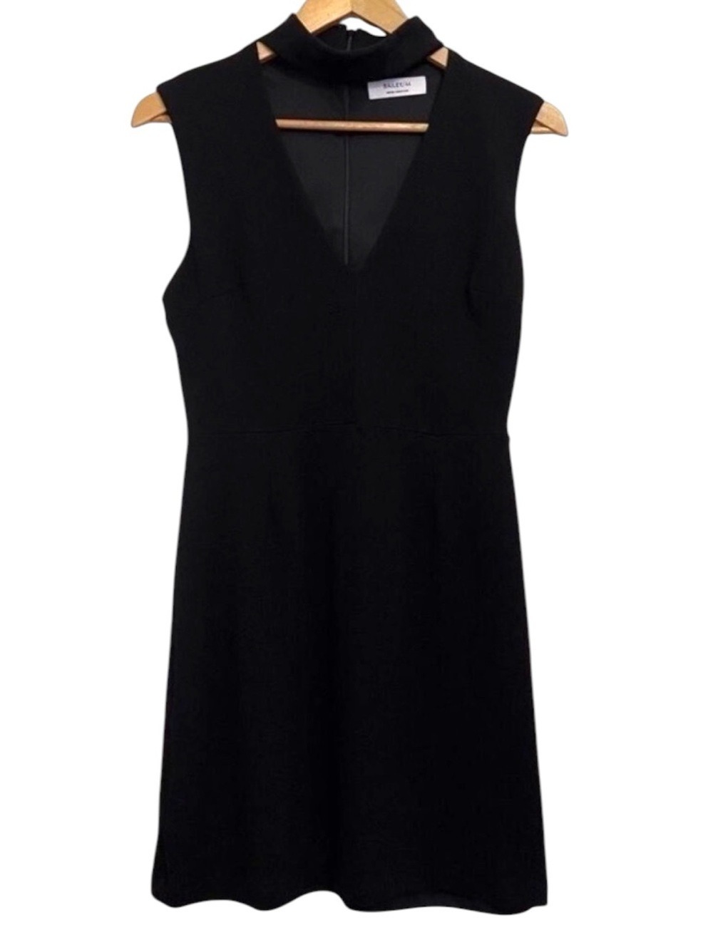 BAILEY 44 black dress cut out open neck sexy contemporary classic quality stretc